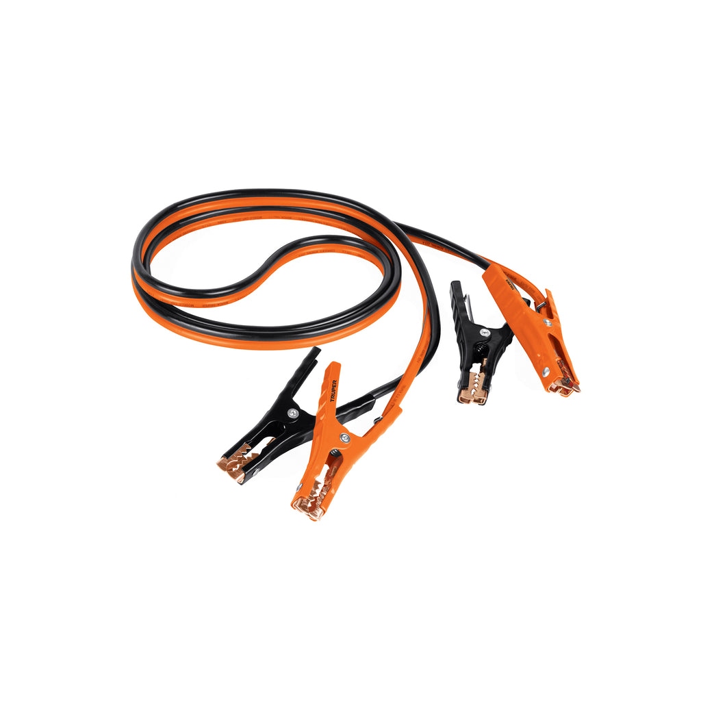 Cables pasa corriente 3 m, 225 A, 8 AWG, con funda, Truper
