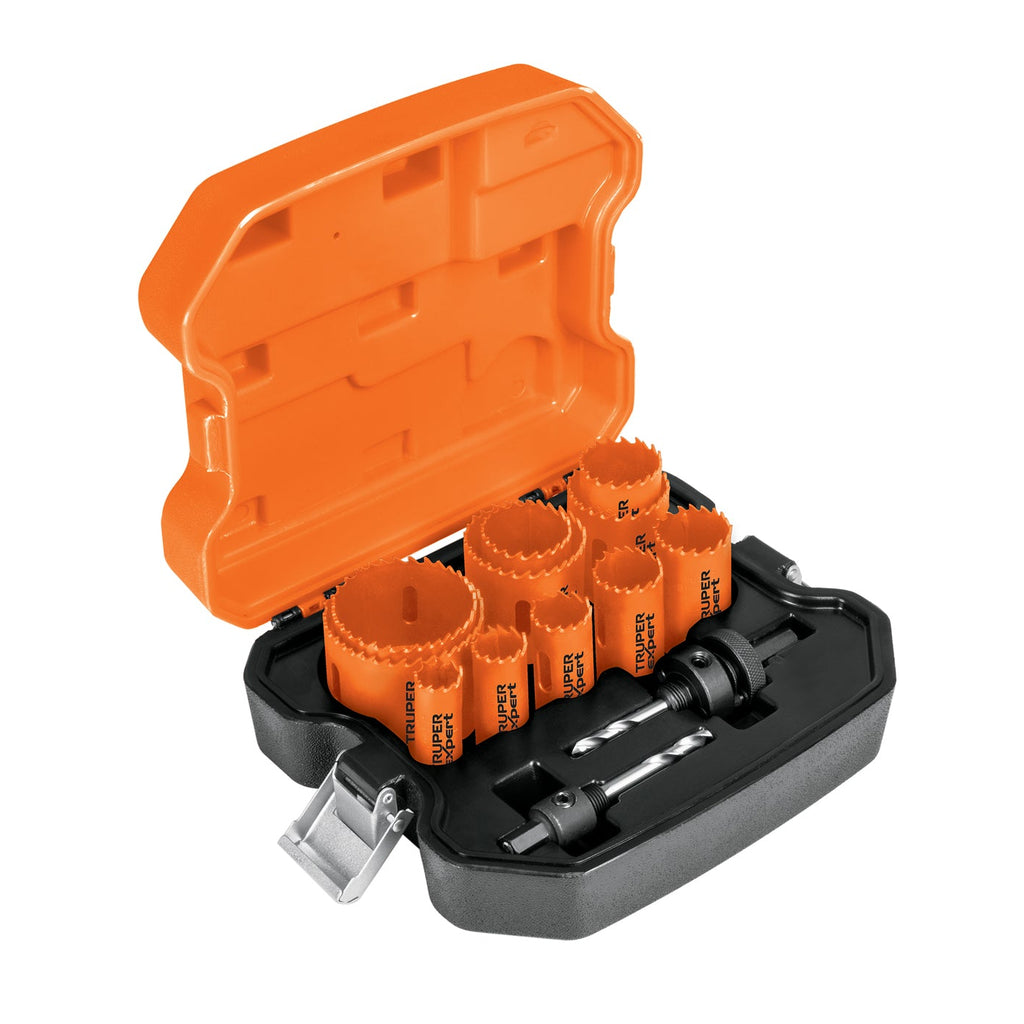 Juego de 11 brocasierras bimetálicas y 2 mandriles