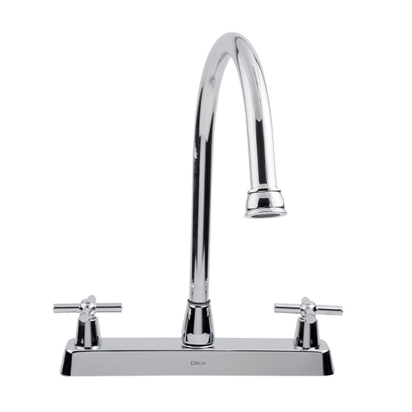 Mezcladora 8" cuello alto para fregadero