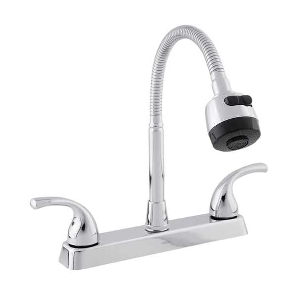 Mezcladora 8" cuello flexible para fregadero