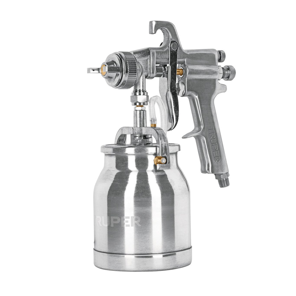 Pistola p/pintar succión HVHP vaso alum, 1.8mm, 2 vál