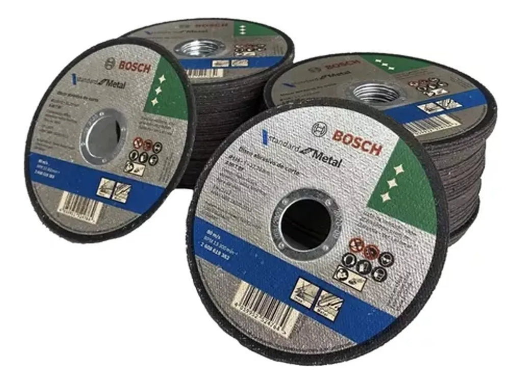 Discos Abrasivos Bosch Corte P/ Metales 4 1/2 Pulg. Acero-acero
