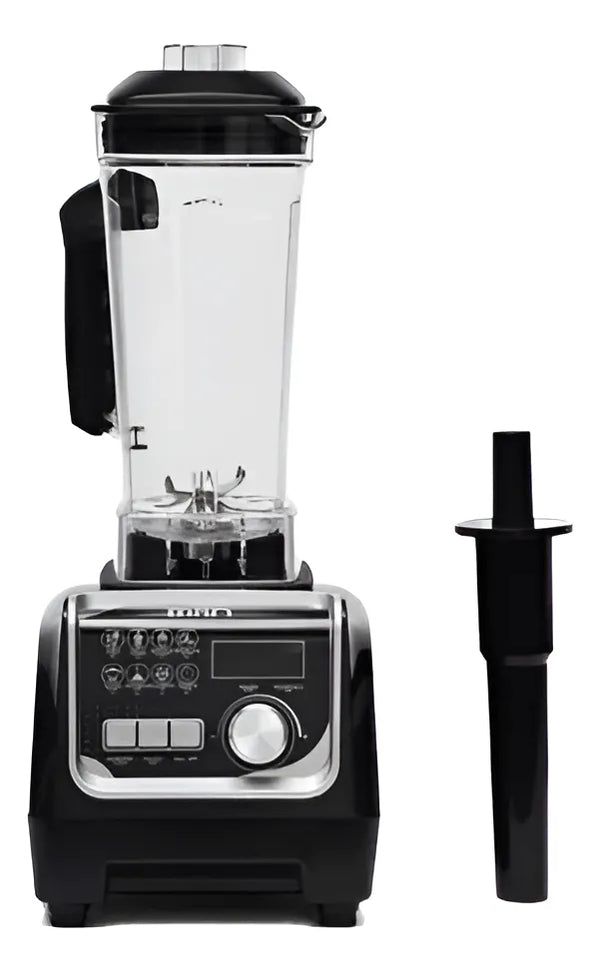 Licuadora Vaso De Plastico Digital 8 Funciones Man Negro