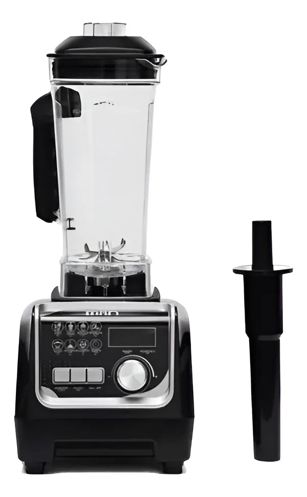 Licuadora Vaso De Plastico Digital 8 Funciones Man Negro